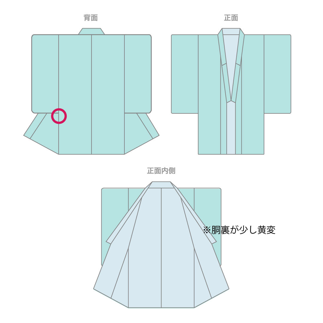 小紋 身丈164cm 裄丈64.5cm 袷 練色 型染 吉祥文様  正絹 Aランク クリーム系 1115002433415