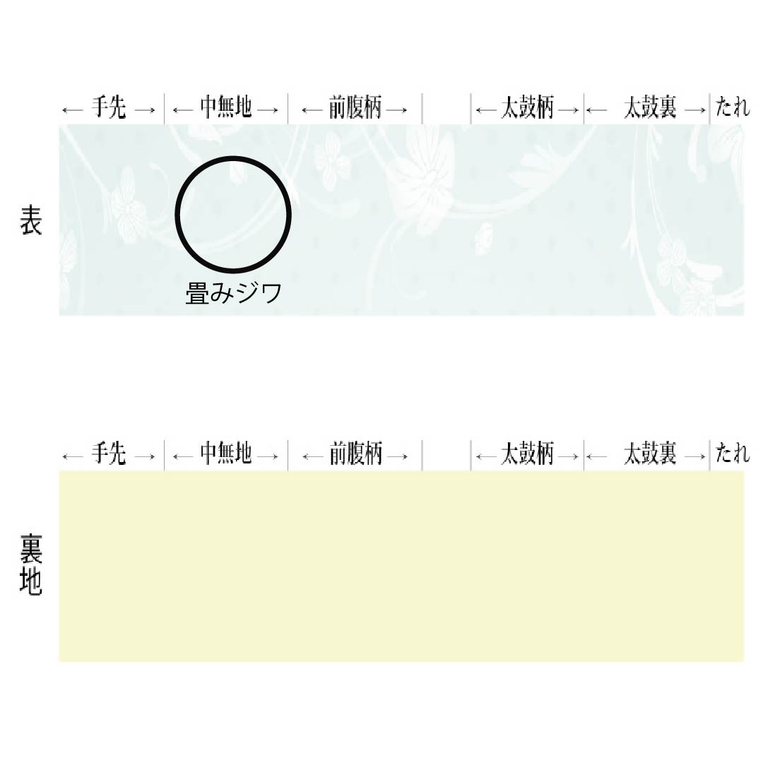 名古屋帯 ポリエステル Sランク 抽象模様 染め帯 帯丈367cm ポイント柄 カジュアル 白系 1124010832311 名古屋仕立て