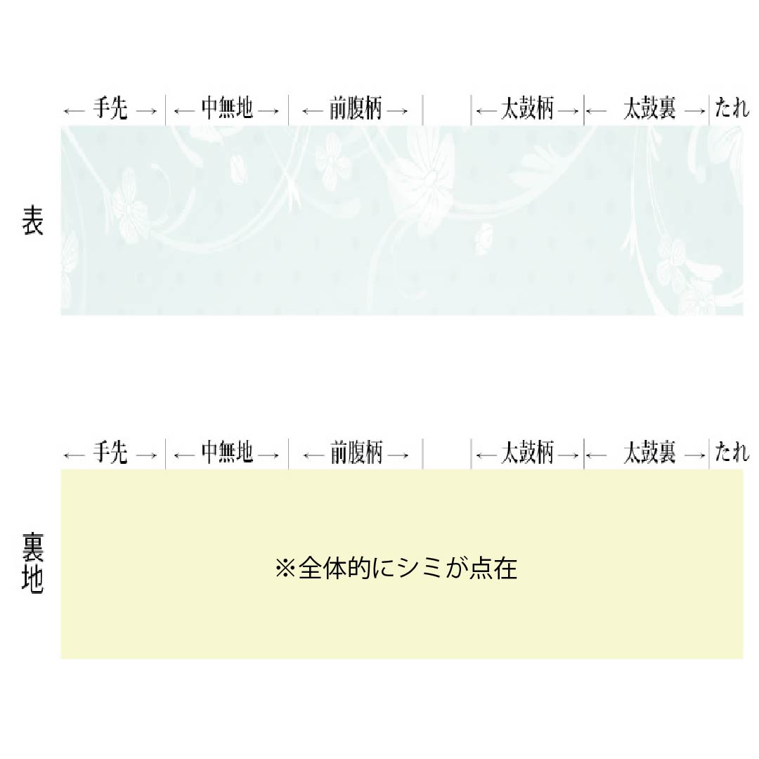袋帯 正絹 Aランク 金色 ふくれ織 蝶 辻ヶ花 帯丈438cm 六通 フォーマル 金系 1123017873321