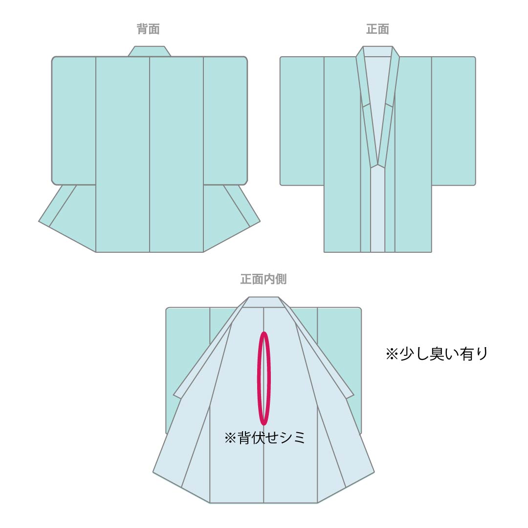リサイクル着物】夏物 ポリエステル 小紋 Aランク 身丈163.5cm 裄丈