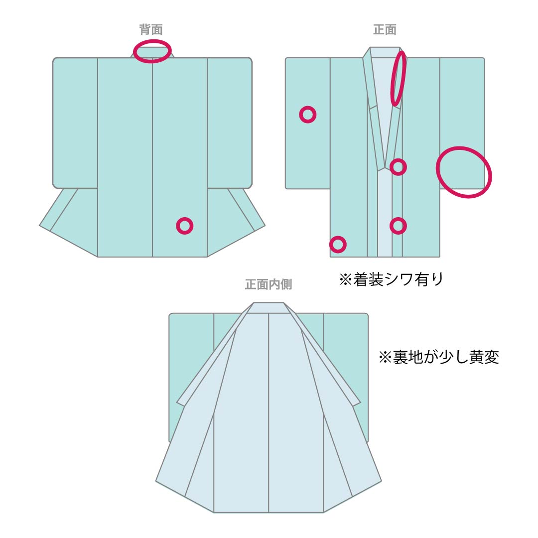 訪問着 正絹 Aランク 袷 身丈155cm 裄丈61cm 薄緑色（うすみどりいろ） 牛首紬 一つ紋 中陰蔦 草花 緑系 1112007533319