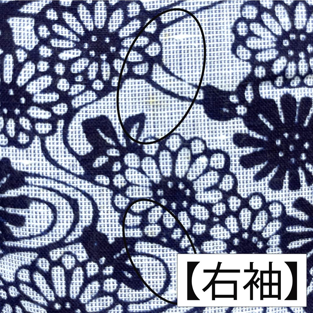 浴衣 木綿 身丈154cm 裄丈62cm Bランク 単衣 グレー系 水銀色（すいぎんいろ） 菊 流水 1118005914222