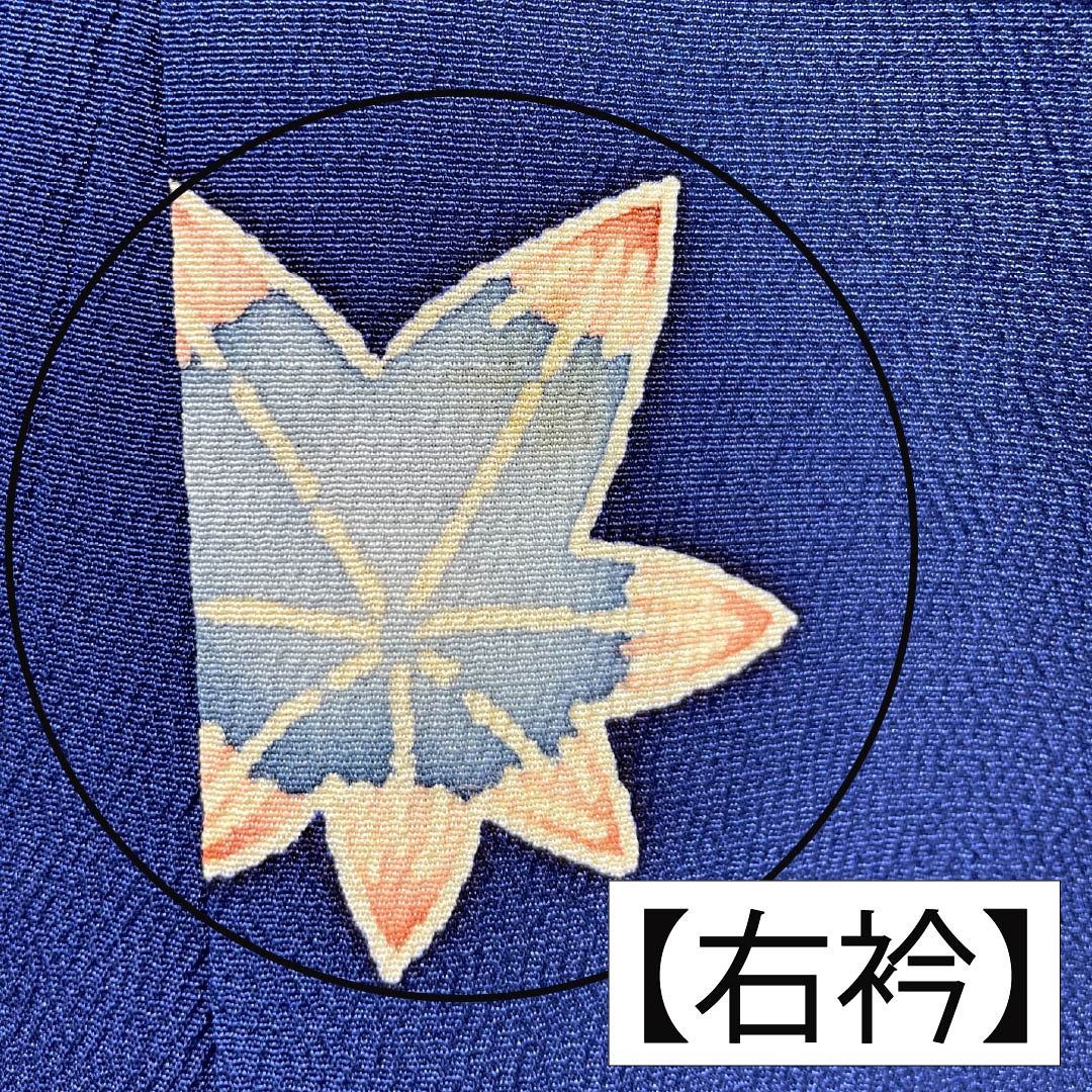 訪問着 正絹 Bランク 袷 身丈158cm 裄丈63.5cm 紺瑠璃色（こんるりいろ） 京紅型 吉祥文様 松竹梅 菖蒲 鳥 青系 1112007284317
