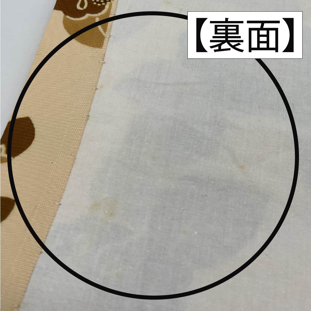 名古屋帯 正絹 Bランク 東京白茶色（とうきょうしらちゃいろ） 塩瀬 椿 京紅型 帯丈368cm 全通 カジュアル クリーム系 1124009224315 開き仕立て