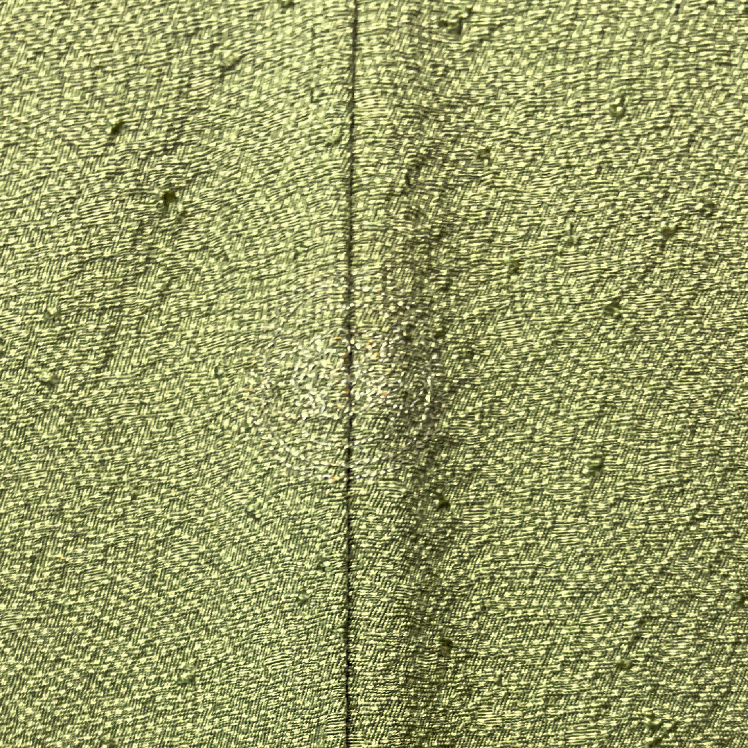小紋 身丈153.5cm 裄丈62cm 袷  利休色 江戸小紋 作家物 鮫  正絹 Aランク 緑系 1115003443219