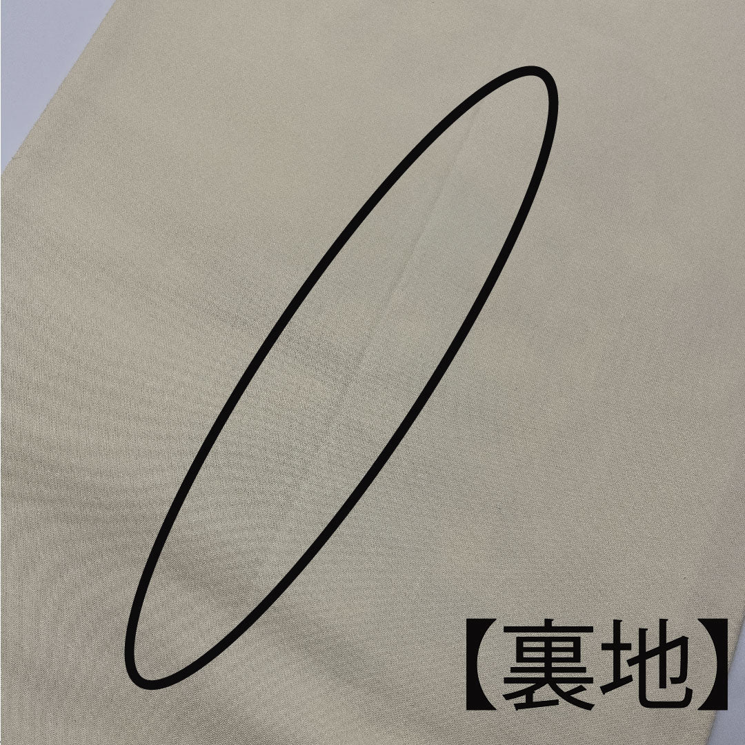 袋帯 灰梅色（はいうめいろ） 立湧 扇 桜 帯丈424cm 正絹 Aランク 六通 カジュアル クリーム系 1123005113315