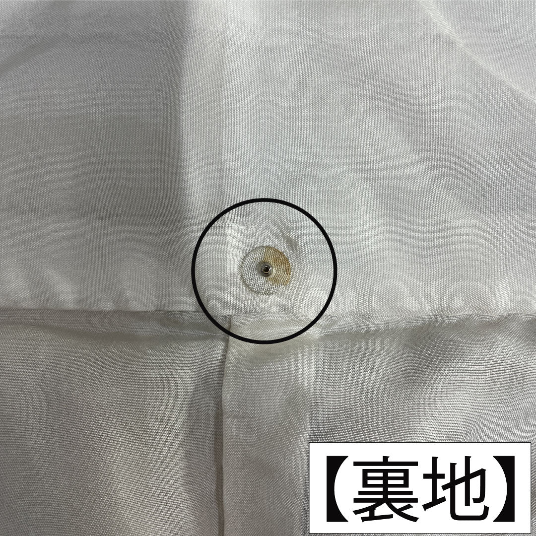 訪問着 正絹 袷 身丈160.5cm 裄丈65.5cm 梨子色（なしいろ） 京友禅 タタキ染 桜 Sランク 黄系 1112005622423