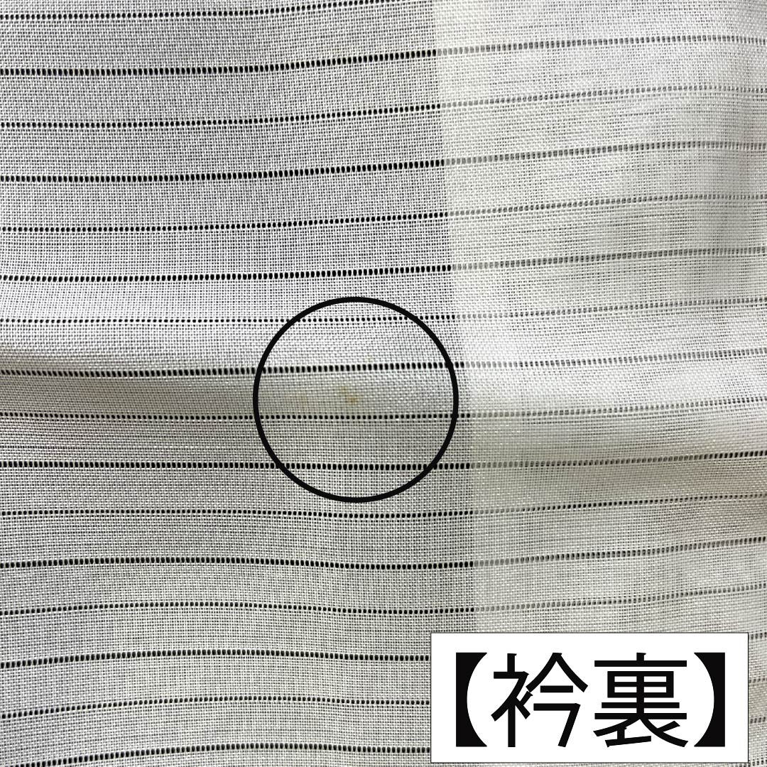 夏物 ポリエステル 色無地 Sランク 身丈156cm 裄丈62cm 褐色（かちいろ） 抽象模様 紗 紫系 1132004562320