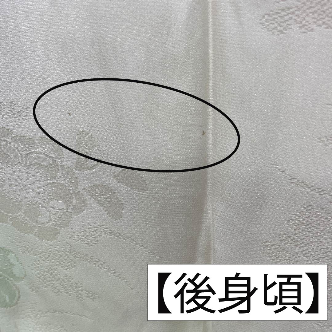 長襦袢 正絹 Sランク 身丈120cm 裄丈60.5cm 単衣 ボカシ染 吉祥文様 緑系 1129000752119