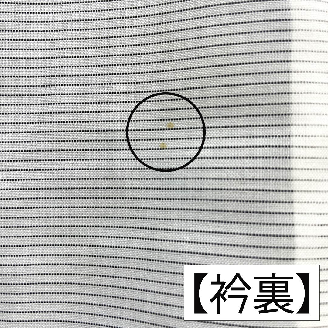 夏物 ポリエステル 色無地 Aランク 身丈164cm 裄丈65cm 紺鉄色（こんてついろ） 素無地 洗える着物 絽 紺系 1132005433418