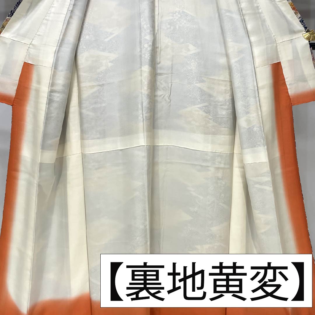 Komon (small pattern) kimono, pure silk, length 165cm, sleeve length 63cm, lined, navy blue (kon-iro) and Berlin blue (berensu-iro), stencil dyeing, Shosoin pattern, A rank, blue, 1115006203517