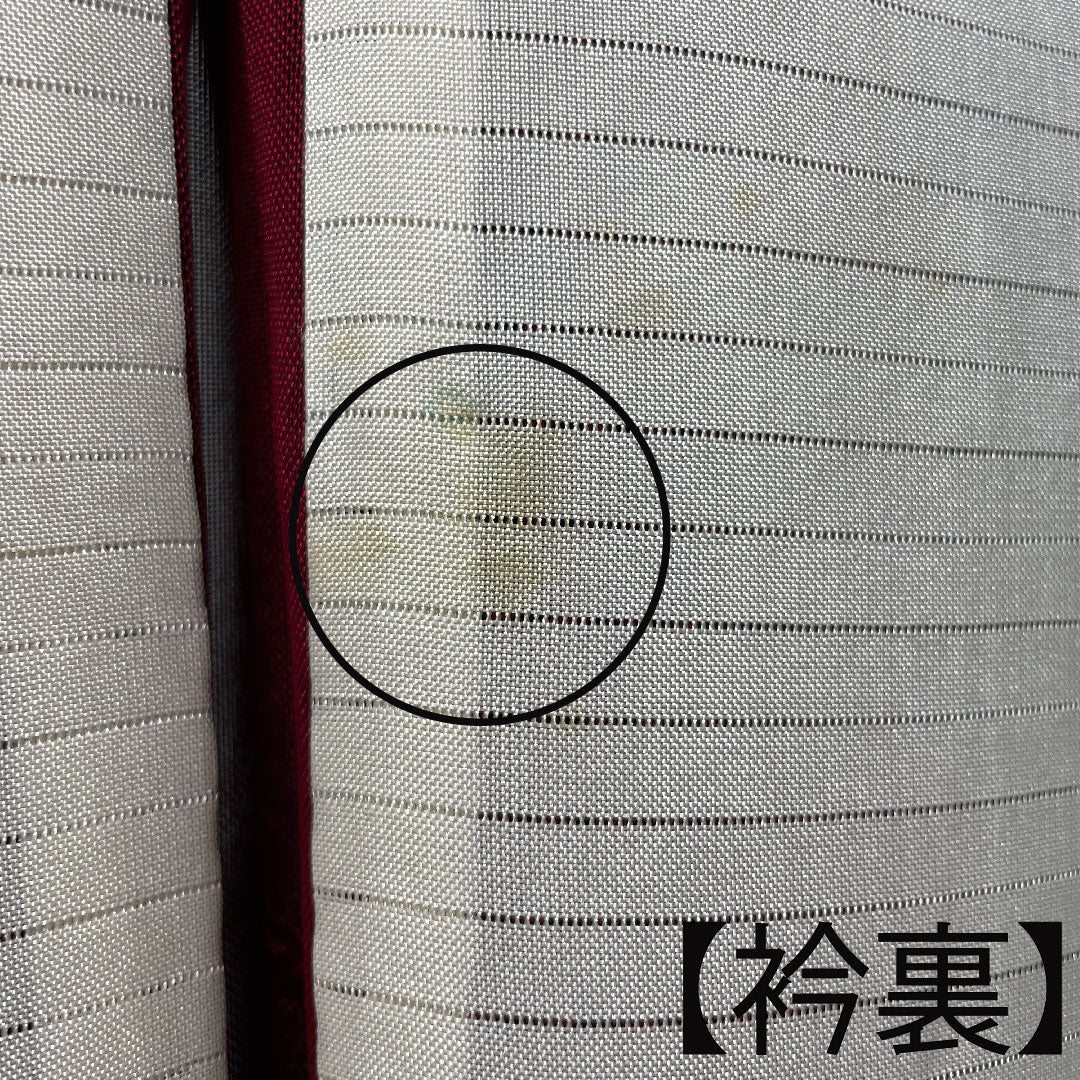 夏物 正絹 色無地 身丈156cm 裄丈61cm  抽象模様   紗 Sランク 黒系 1132001062310