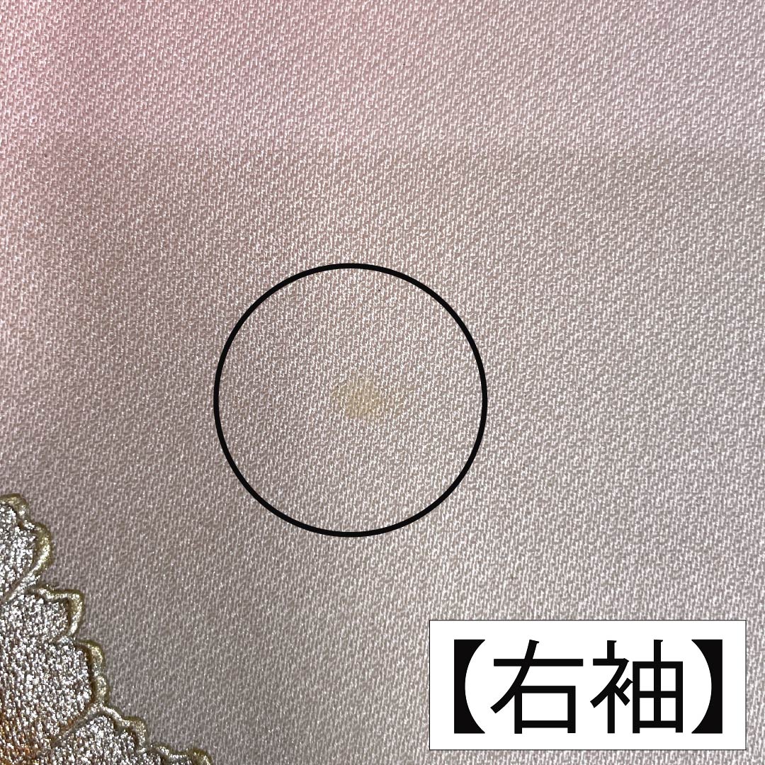 【美品 未着用】正絹 付下げ 袷 しつけ糸付 薄ピンク 四季花 熨斗 花柄 入学式 結婚式 5050-02427_4.jpg