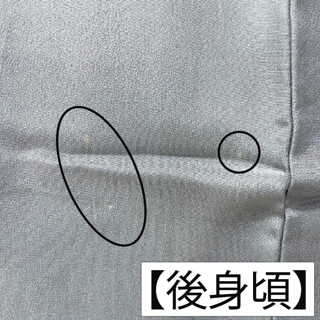 メンズ襦袢 正絹 Aランク 身丈139.5cm 裄丈69cm 空色鼠色（そらいろねずいろ） 虎 袷 グレー系 1140000993322