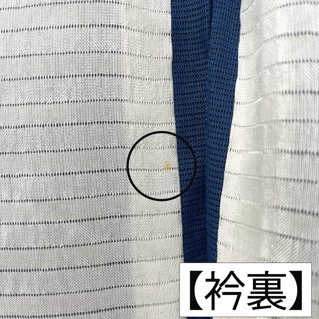 夏物 ポリエステル 色無地 Sランク 身丈155.5cm 裄丈62.5cm 中縹色（なかのはなだいろ） 素無地 洗える着物 絽 青系 1132005472317