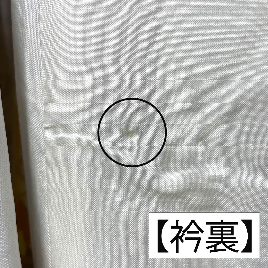 Komon (small pattern) kimono, pure silk, A-rank, length 158cm, sleeve length 62cm, lined, Tokyo white-brown (Tokyo shirachairo), tsumugi fabric, classic pattern, cream-toned, with basting threads, product number 1115007313315