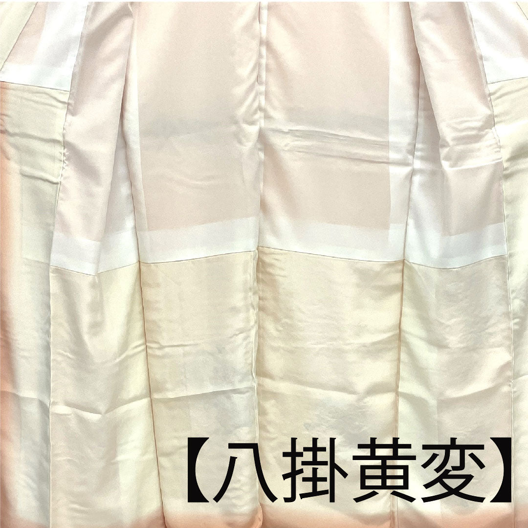 訪問着 袷 身丈155cm 裄丈62cm 刺繡 正絹 Sランク ピンク系 1112001242313