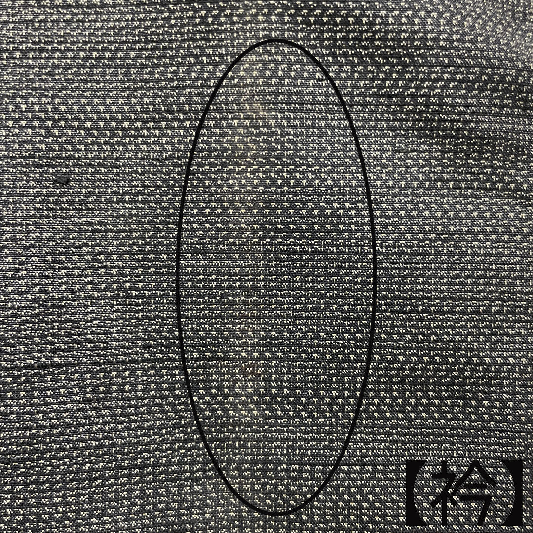 紬 身丈167.5cm 裄丈66cm 黒鼠色 幾何学模様 正絹 Aランク 単衣 茶系 1116002713514