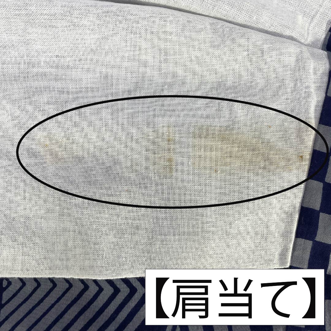 メンズ浴衣 木綿 Aランク 身丈142cm 裄丈71cm 濃紺色（のうこんいろ） 錫色（すずいろ） 幾何学模様 単衣 マルチカラー 1138000823428