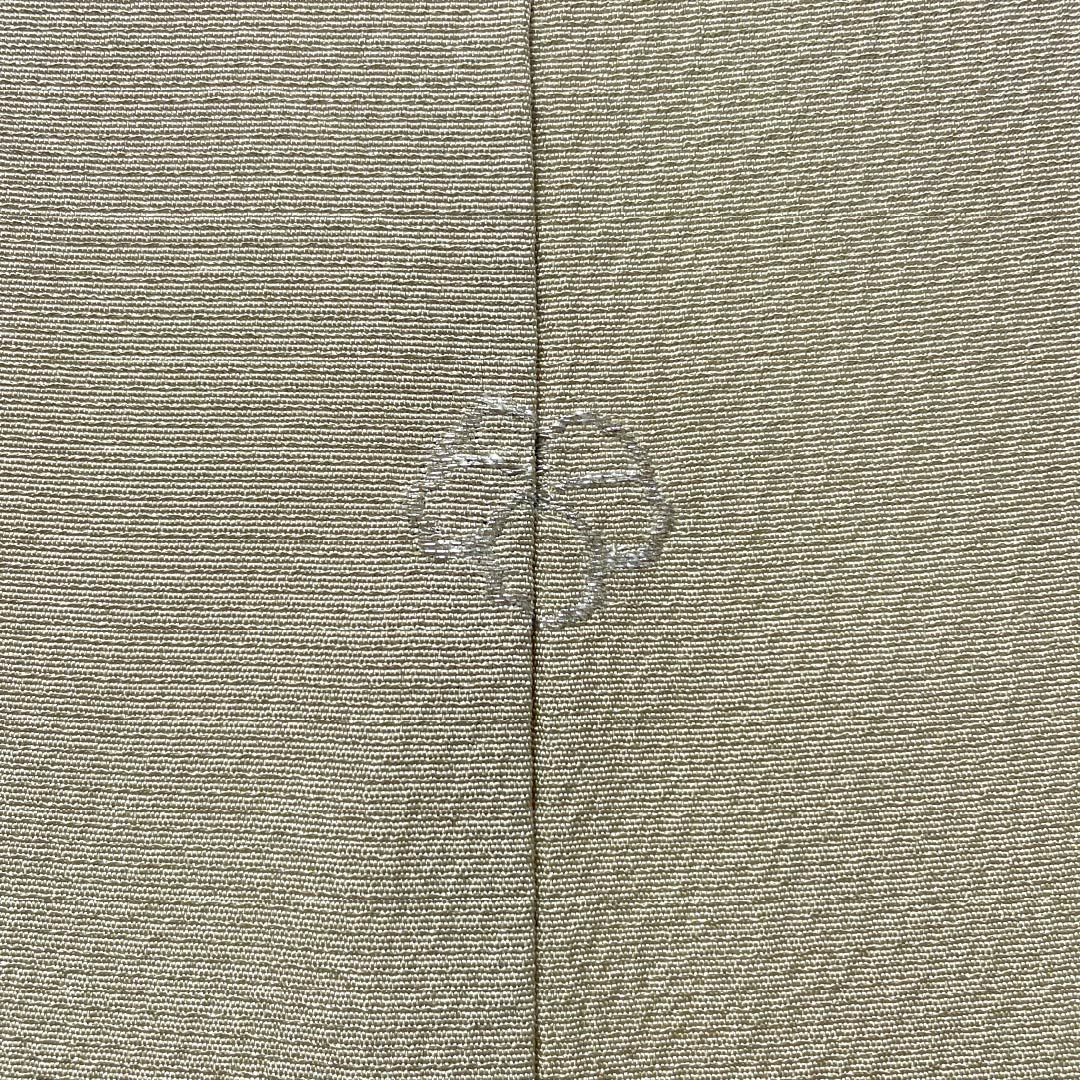 Visiting Kimono, Pure Silk, Grade A, Lined, Length 157.5cm, Sleeve Length 62.5cm, Rikyu White Brown (Rikyu Shirachairo), Kyoto Yuzen, Ivy, Single Crest, Artist's Work, Landscape Pattern, Green, Product Number: 1112007073319