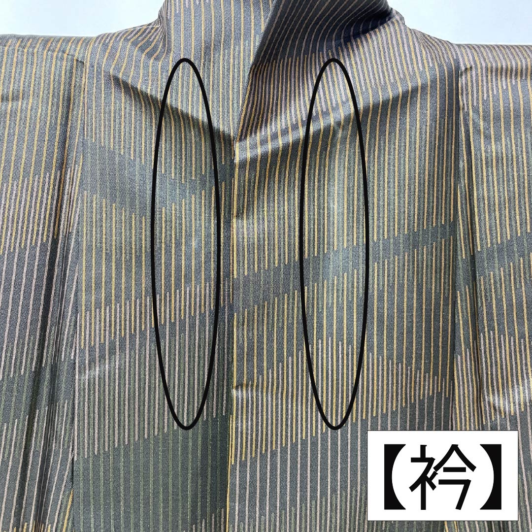小紋 正絹 Aランク 身丈157.5cm 裄丈64.5cm 袷 抽象模様 黒系 1115006413310