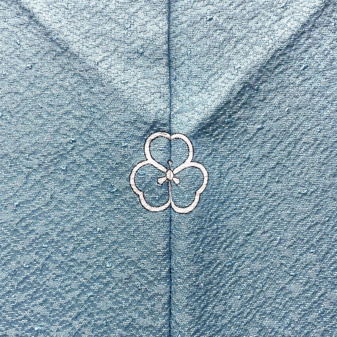 色無地 正絹 浅縹色 しつけ糸付き 未使用品 中陰片喰  身丈165.5cm 裄丈65cm 袷  Sランク 水色系 1114001012524