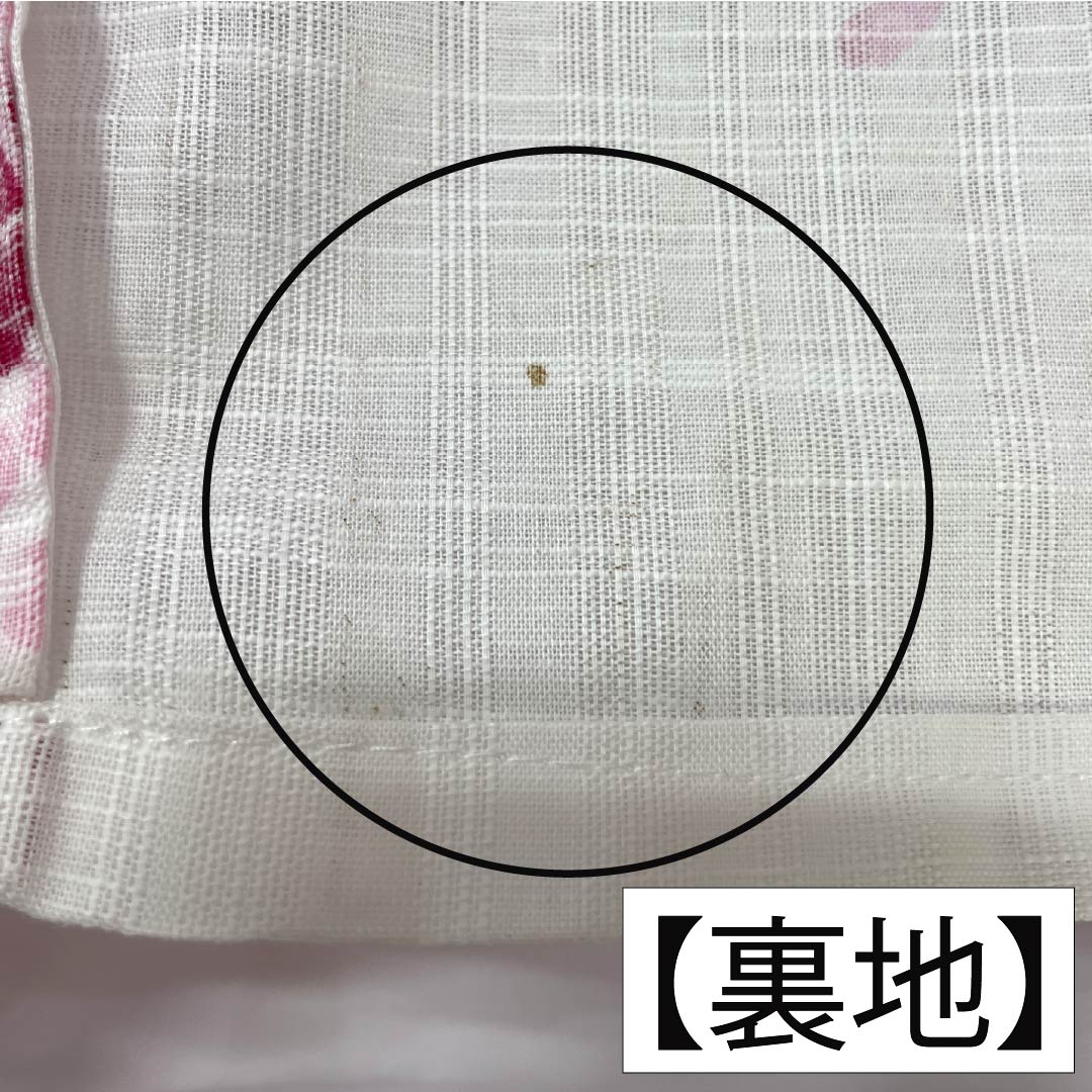 浴衣 木綿 身丈167.5cm 裄丈65.5cm Sランク 単衣 白系 総花 1118005922511