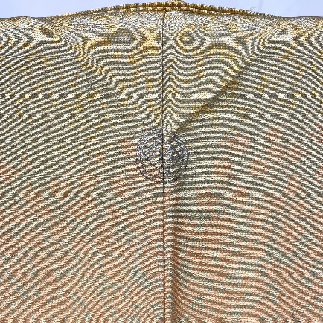 Komon silk S-rank, length 152.5cm, sleeve length 61.5cm, lined, Edo komon, stencil dyeing, circle with four squares, single crest, Seigaiha pattern, gradation pattern, product number 1115006492299
