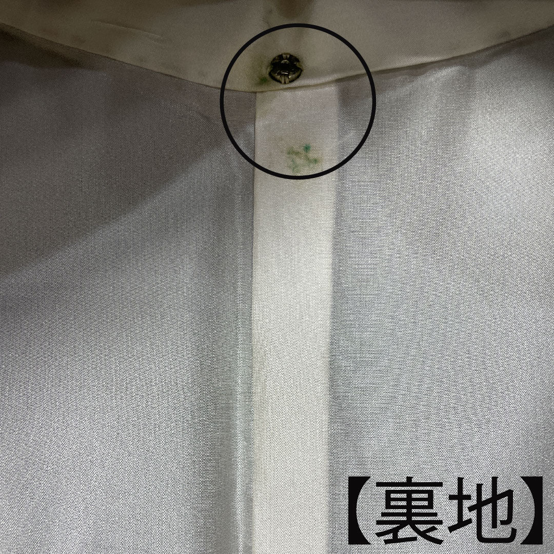大島紬 身丈160.5cm 裄丈63.5cm 緯総絣 雪輪 正絹 Aランク 袷 紺系 1116002823418