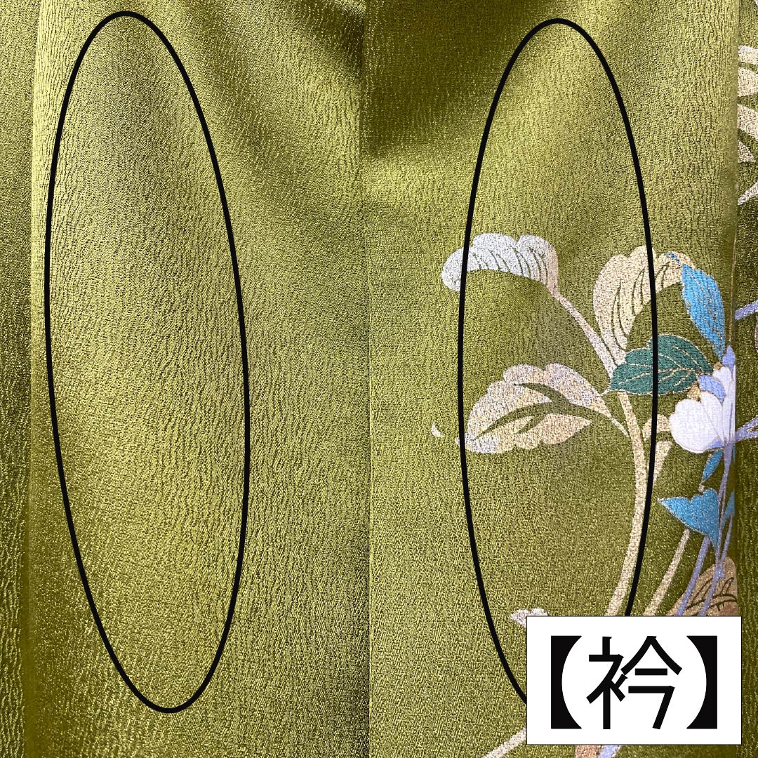 裄丈68cm 薄い黄緑みのイエローに花々訪問着コーディネートフルセット　正絹 袷 楽天市場】【レンタル】高級正絹 訪問着 フルセットレンタル 訪問着