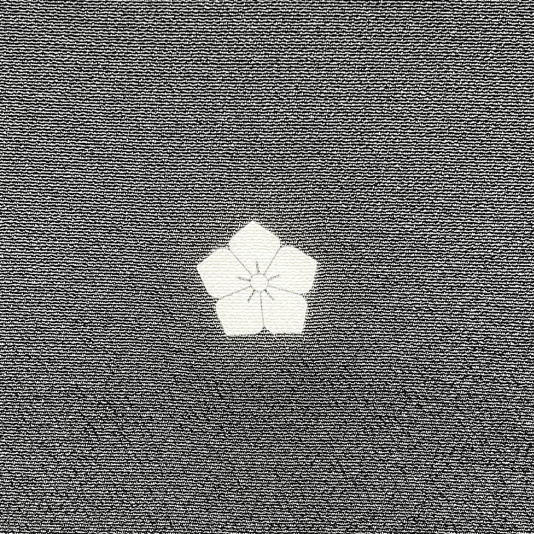 黒留袖 身丈152cm 裄丈63cm 袷 作家物 京友禅 石庭模様 桔梗 正絹 Aランク 五つ紋 黒系 1111000923210