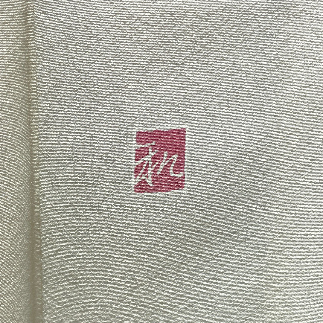 訪問着 正絹 袷 身丈168.5cm 裄丈68cm 銀白色（ぎんはくしょく） 加賀友禅 茶屋辻模様 作家物 Aランク グレー系 1112004743522