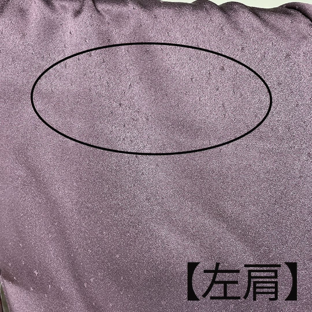 訪問着 袷 身丈160.5cm 裄丈65cm しつけ糸付き 深紫色 京友禅 草花模様 正絹 Aランク 紫系 1112002413420