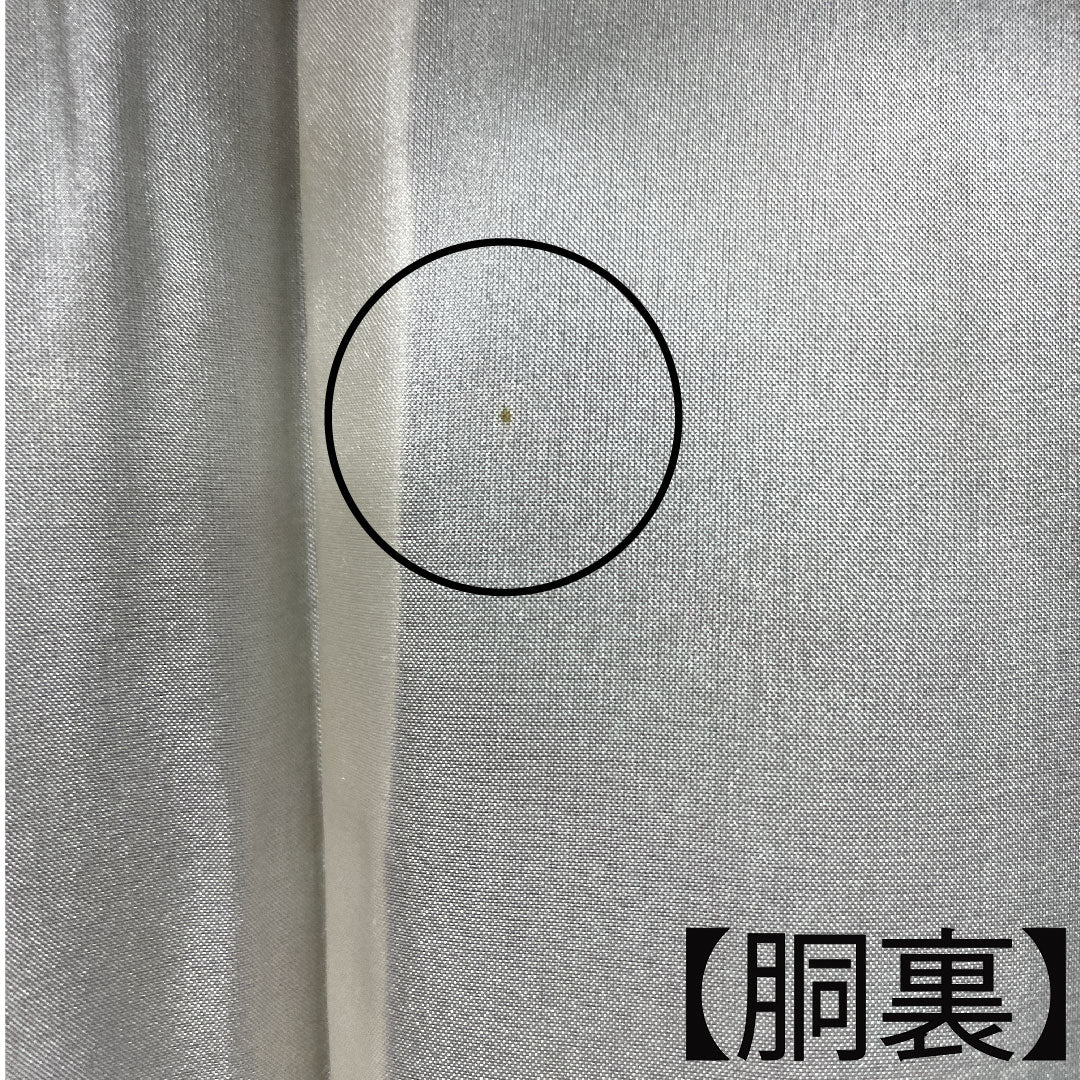 紬 身丈158cm 裄丈64cm 幾何学模様 正絹 Aランク 袷 緑系 1116002383319