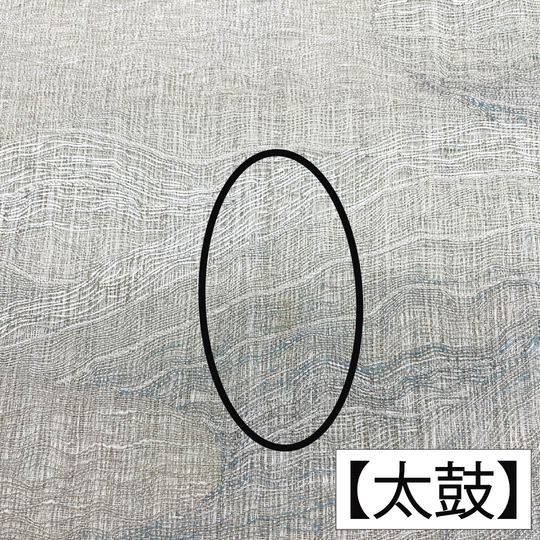 袋帯 正絹 Aランク 夏帯 抽象模様 帯丈438cm ポイント柄 セミフォーマル 銀系 1123018303322