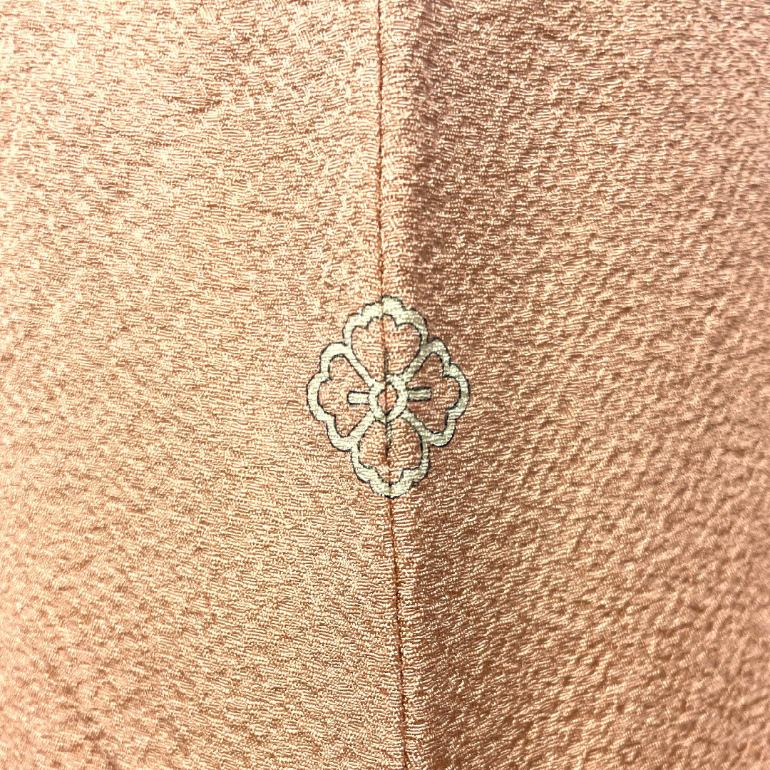 Plain color, pure silk, length 154.5cm, sleeve length 62.5cm, maiden color, Nakain Hanabishi pattern, basting thread included, unused, lined, S rank, pink, 1114001132213