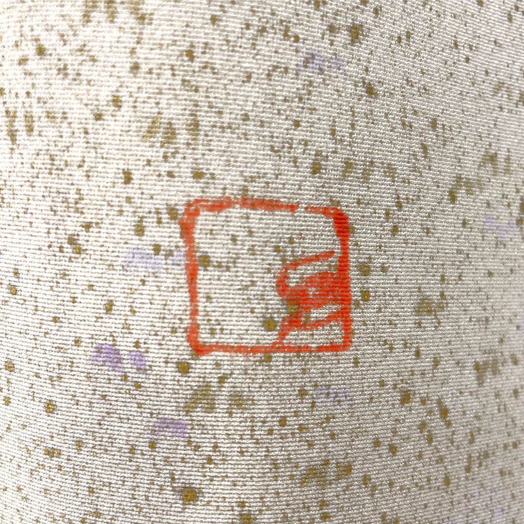 訪問着 正絹 袷 身丈158cm 裄丈62cm 銀白色（ぎんはくしょく） 京友禅 風景模様 パールトーン加工 作家物 Aランク グレー系 1112004963322