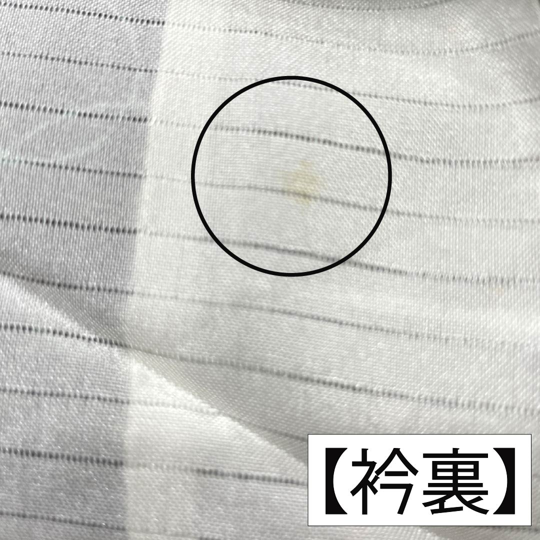 夏物 ポリエステル 小紋 身丈162cm 裄丈64cm シャボン玉 洗える着物 絽 Sランク 黒系 1132002592410