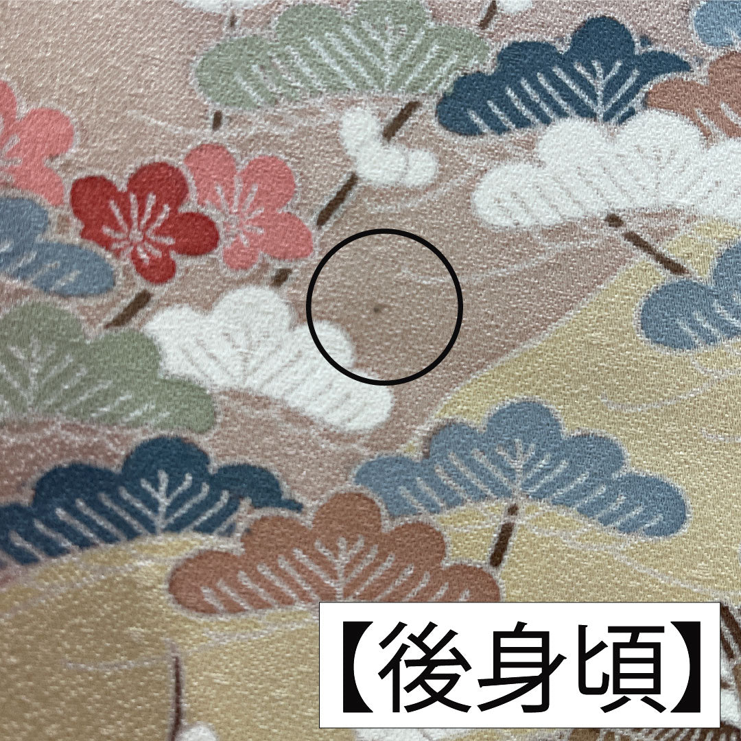 訪問着 正絹 袷 身丈160.5cm 裄丈63cm 白梅色（しらうめいろ） 京友禅 茶屋辻模様 Bランク ピンク系 1112005894413