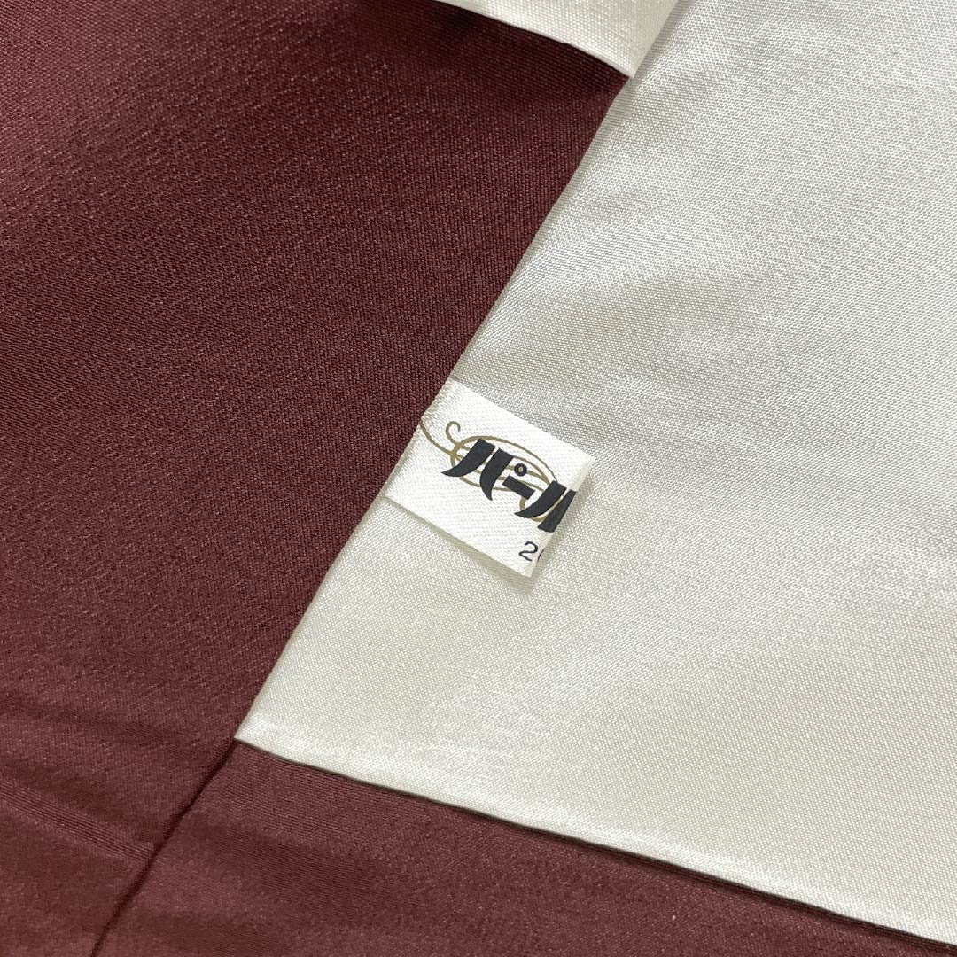 訪問着 正絹 Sランク 袷 身丈165.5cm 裄丈68cm 臙脂墨色（えんじずみいろ） 京友禅 付下げ 雪輪 うさぎ 刺繍 紫系 1112006722520