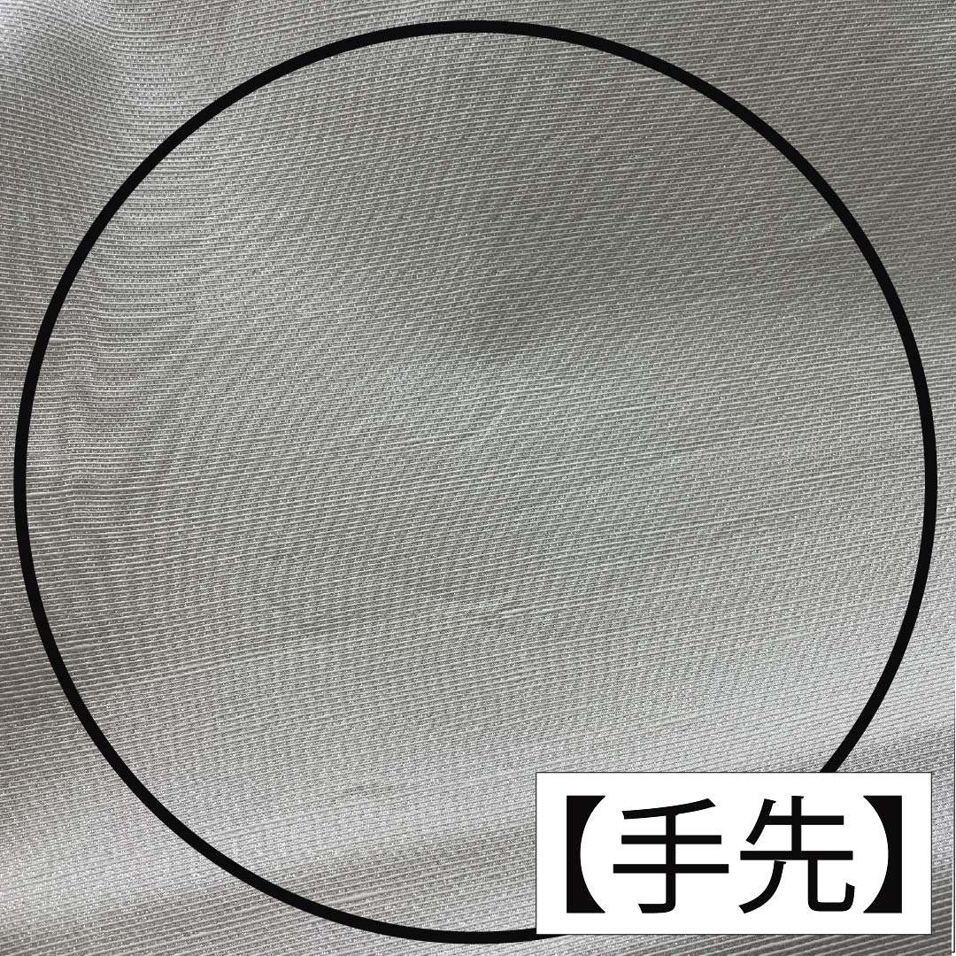 袋帯 正絹 錫色（すずいろ） 月 桜 帯丈450cm Sランク ポイント柄 フォーマル グレー系 1123014062422