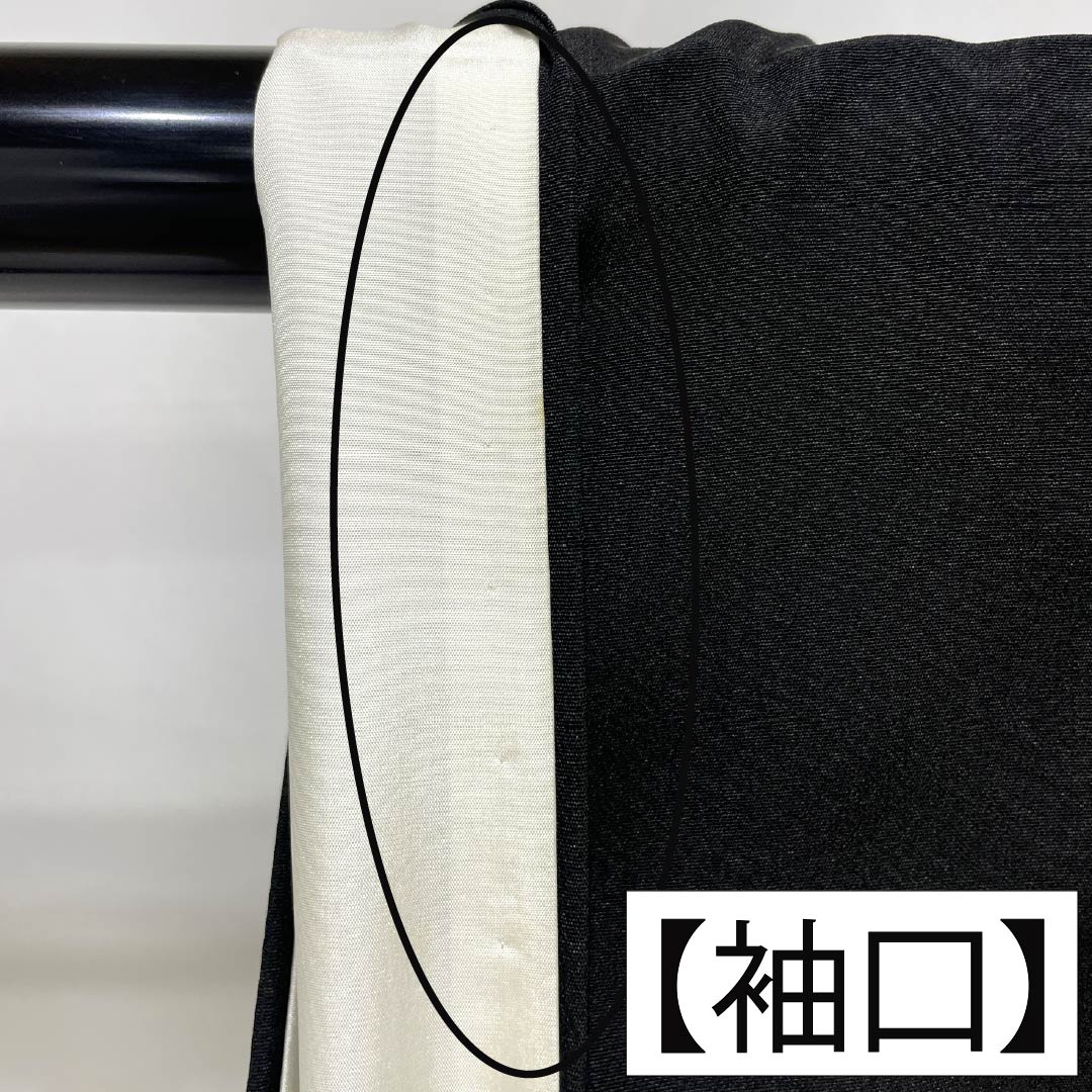 黒留袖 正絹 Aランク 身丈154.5cm 裄丈64.5cm 袷 京友禅 梅 松 吉祥文様 五つ紋 九枚笹 比翼付き 五つ紋 黒系 1111002403210