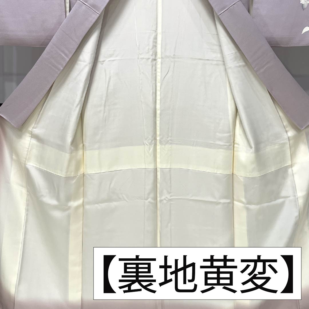 リサイクル着物】訪問着 正絹 Aランク 袷 身丈153.5cm 裄丈62.5cm 白梅