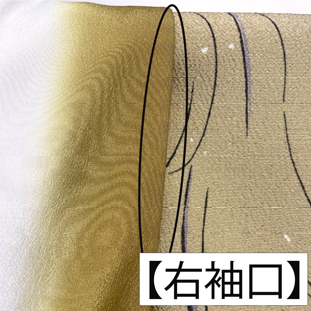 小紋 ポリエステル 身丈163.5cm 裄丈63.5cm 袷 胡桃色（くるみいろ） 抽象柄 Sランク ベージュ系 1115005632425