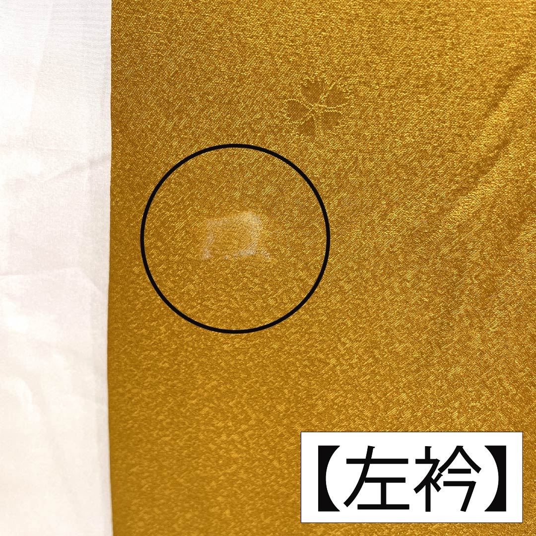 振袖 正絹 Aランク 身丈167.5cm 裄丈70.5cm 袷 萱草色（かんぞういろ） 京紅型 束ね熨斗 橙系 1113002423526