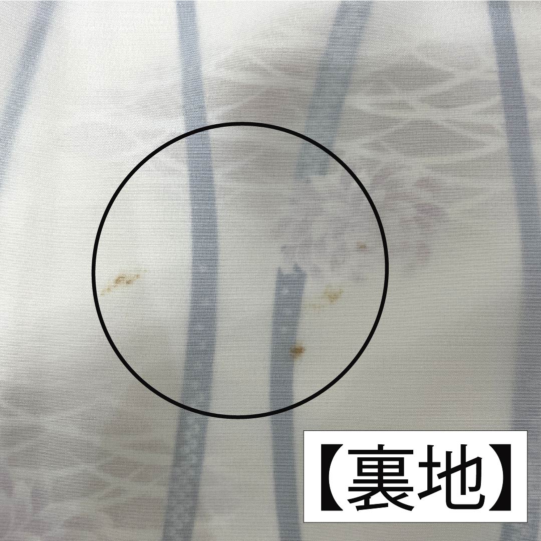 小紋 ポリエステル 身丈171.5cm 裄丈68cm 袷 薄卵色（うすたまごいろ） 立涌 菊 洗える着物 Aランク クリーム系 1115006033615