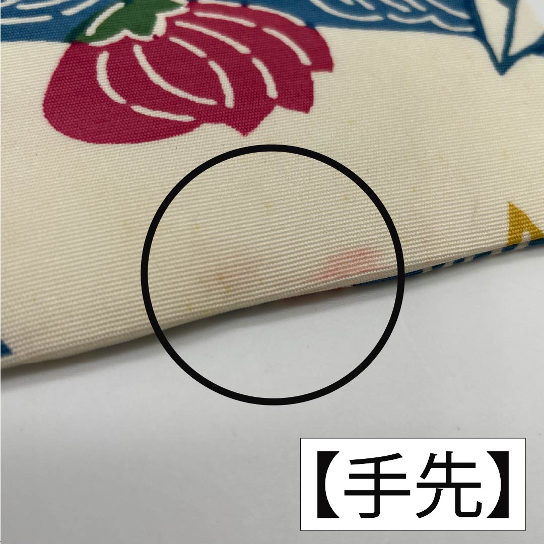 専用帯2493 ●高級 正絹 紅型 夏帯 名古屋仕立て 名古屋帯 リサイクル着物】名古屋帯 正絹 Aランク 豆青色（とうせいいろ