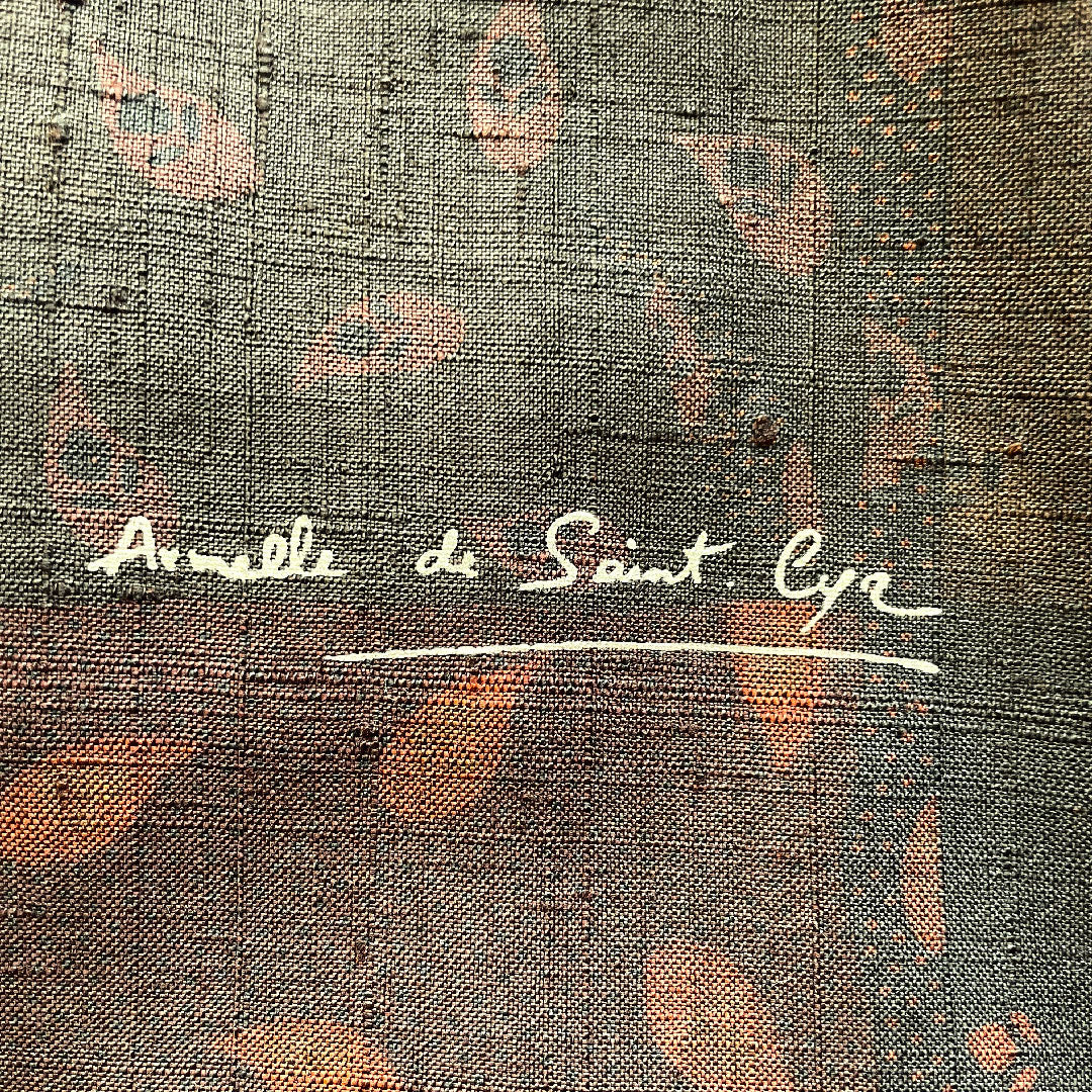 Tsumugi Length 157cm Sleeve length 63.5cm Stencil dye Abstract pattern Pure silk S rank Awase Gradient 1116002542399