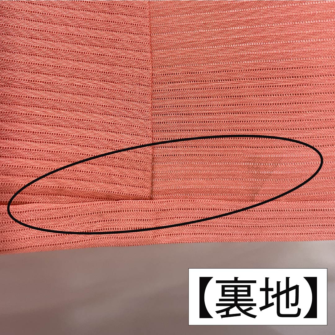 夏物 正絹 訪問着 身丈157cm 裄丈64.5cm 紅梅色（こうばいいろ） 汕頭刺繍 雪輪 付下げ 絽 Sランク ピンク系 1132002012313