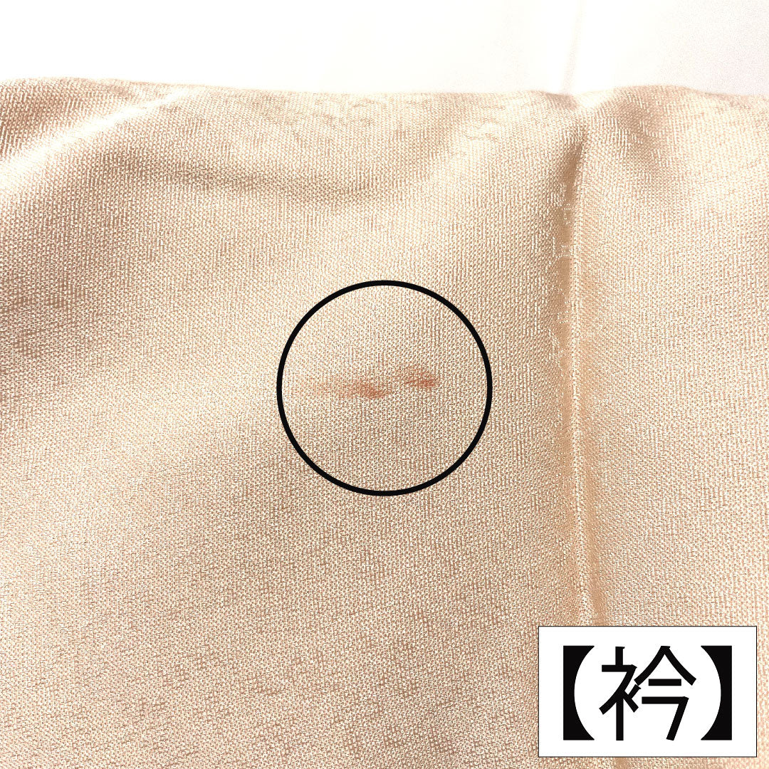 Homongi, pure silk, lined, length 162.5cm, sleeve length 67.5cm, modern colors, Kyo-Yuzen, snowflake, cherry blossom, A rank, pink, 1112005013413